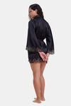 Mysthelle Super Comfy Satin Robe - Ella Black — thumbnail 2